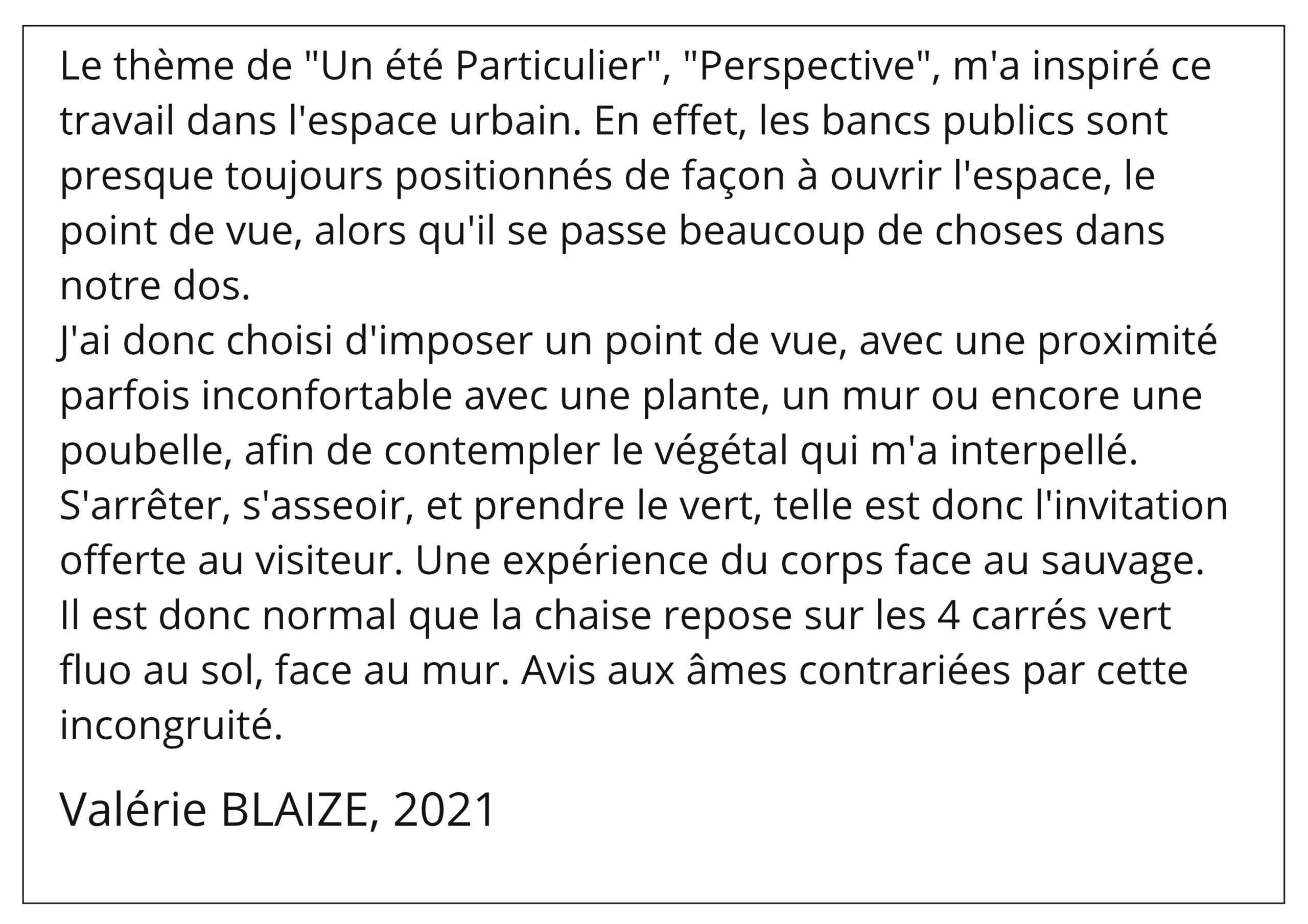 Texte Stop, sit and get green